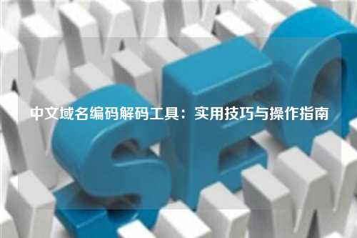 中文域名编码解码工具：实用技巧与操作指南